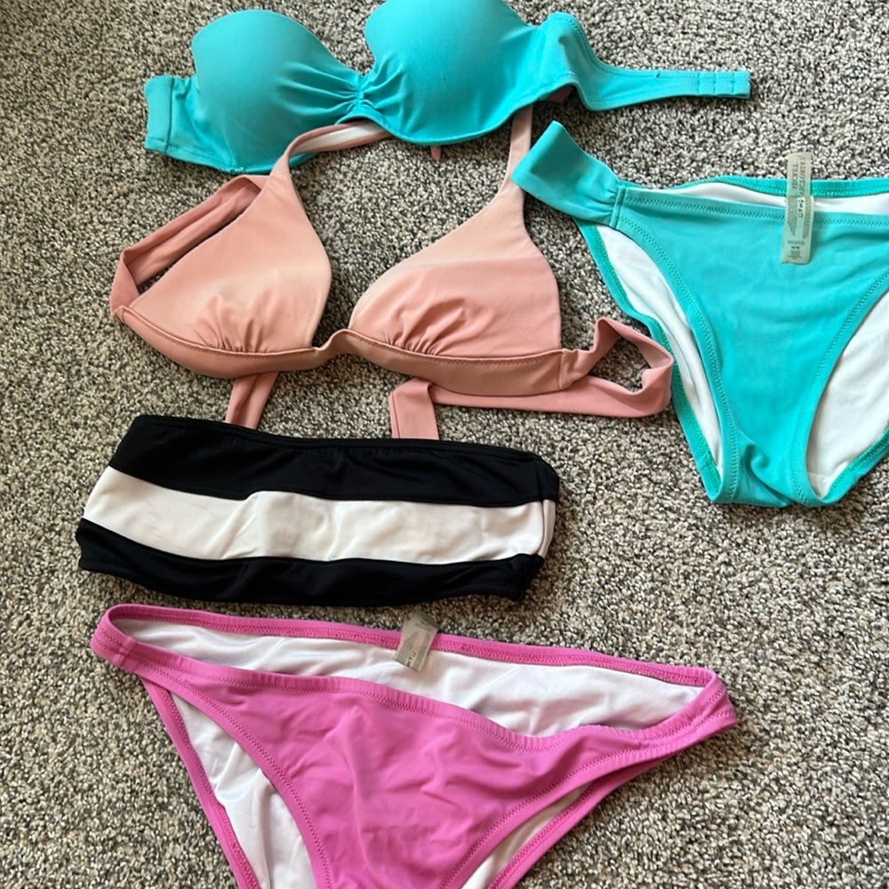 Victoria Secret Lot of swim suit sm tops and med bottoms all good conditions